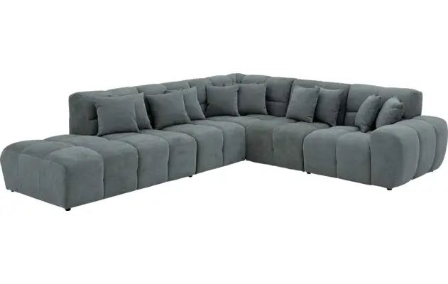 Goossens excellent hoekbank kubus groen stof - 8252750-gespiegeld-03