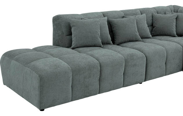 Goossens excellent hoekbank kubus groen stof - 8252750-gespiegeld-07