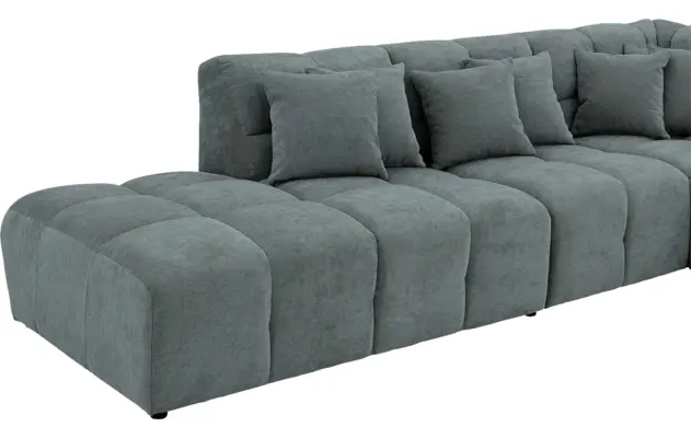 Goossens excellent hoekbank kubus groen stof - 8252750-gespiegeld-07