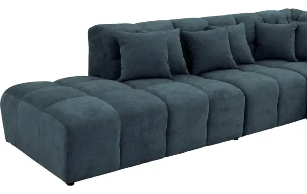 Goossens excellent hoekbank kubus blauw stof - 8252751-gespiegeld-05