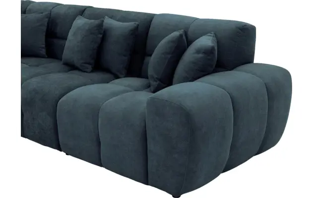 Goossens excellent hoekbank kubus blauw stof - 8252751-gespiegeld-07