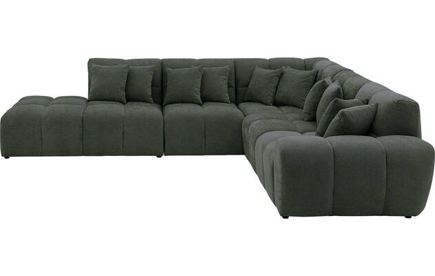 Goossens excellent hoekbank kubus groen stof - 8252752-gespiegeld-04