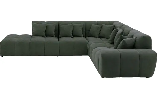 Goossens excellent hoekbank kubus groen stof - 8252752-gespiegeld-04