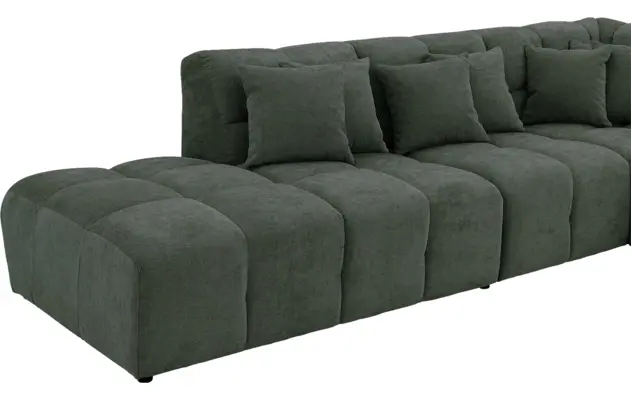 Goossens excellent hoekbank kubus groen stof - 8252752-gespiegeld-07