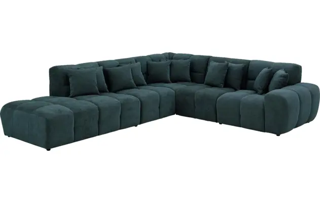 Goossens excellent hoekbank kubus groen stof - 8252753-gespiegeld-03
