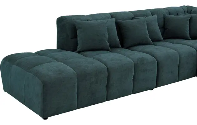 Goossens excellent hoekbank kubus groen stof - 8252753-gespiegeld-07