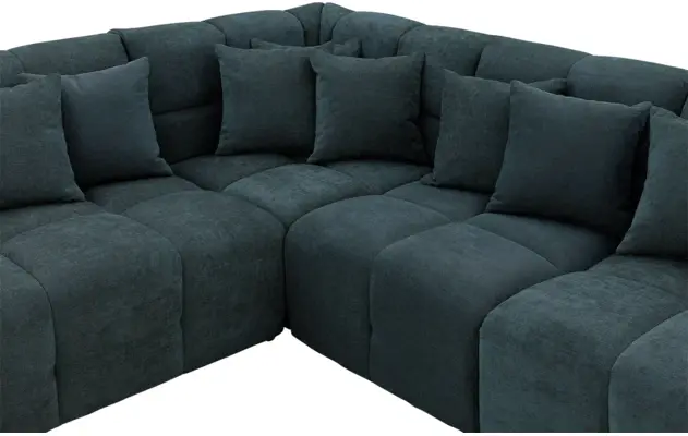 Goossens excellent hoekbank kubus groen stof - 8252753-goossens-excellent-kubus-bank-stof-groen-05