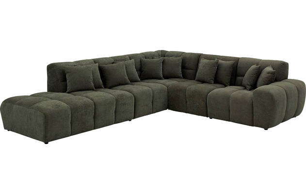 Goossens excellent hoekbank kubus groen stof - 8252754-gespiegeld-03