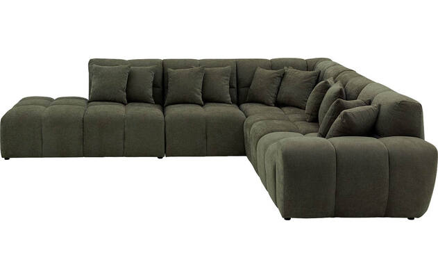 Goossens excellent hoekbank kubus groen stof - 8252754-gespiegeld-04