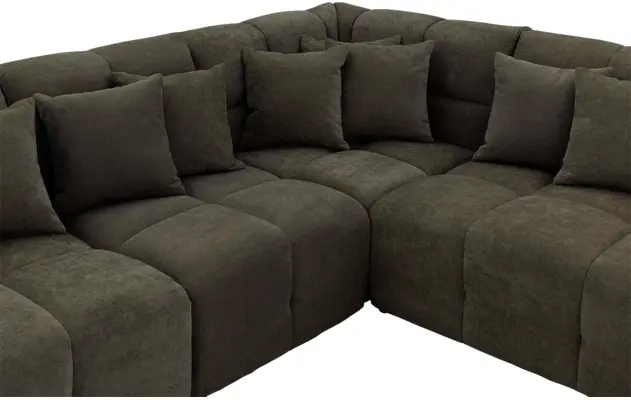 Goossens excellent hoekbank kubus groen stof - 8252754-gespiegeld-06