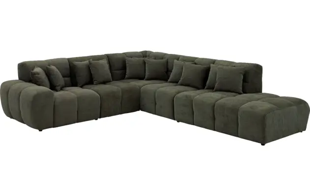 Goossens excellent hoekbank kubus groen stof - 8252754-goossens-excellent-kubus-bank-stof-groen-02
