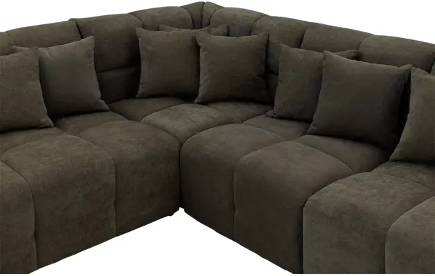 Goossens excellent hoekbank kubus groen stof - 8252754-goossens-excellent-kubus-bank-stof-groen-05