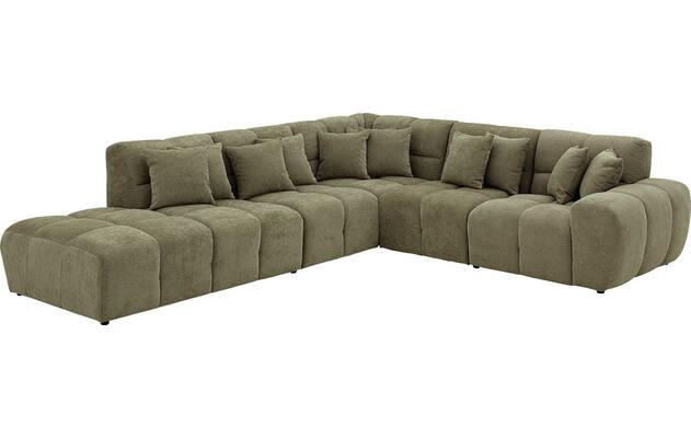 Goossens excellent hoekbank kubus groen stof - 8252755-gespiegeld-03
