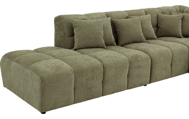 Goossens excellent hoekbank kubus groen stof - 8252755-gespiegeld-07