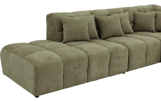 Goossens excellent hoekbank kubus groen stof - 8252755-gespiegeld-07