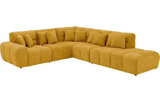 Goossens excellent hoekbank kubus geel stof - 8252756-goossens-excellent-kubus-bank-stof-geel-02