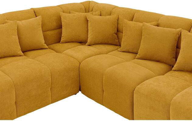 Goossens excellent hoekbank kubus geel stof - 8252756-goossens-excellent-kubus-bank-stof-geel-05
