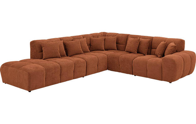 Goossens excellent hoekbank kubus bruin stof - 8252757-gespiegeld-03