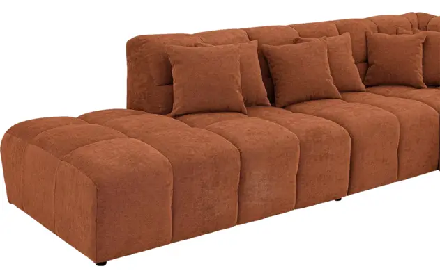 Goossens excellent hoekbank kubus bruin stof - 8252757-gespiegeld-07