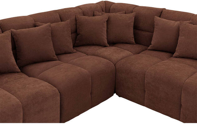 Goossens excellent hoekbank kubus bruin stof - 8252758-gespiegeld-06