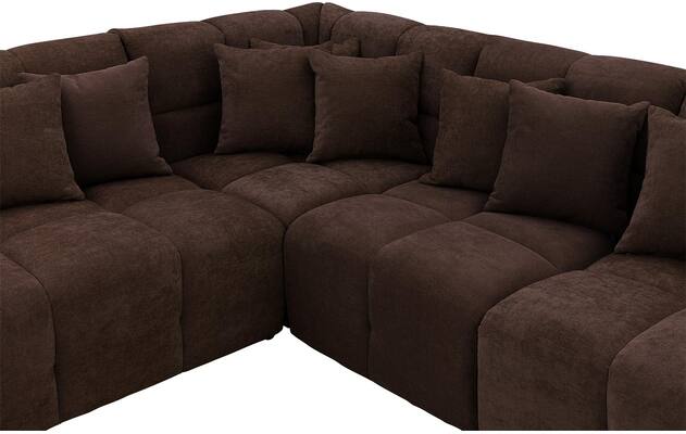 Goossens excellent hoekbank kubus bruin stof - 8252759-goossens-excellent-kubus-bank-stof-bruin-05
