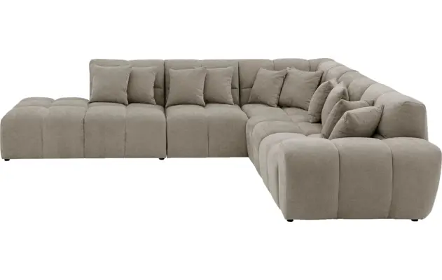 Goossens excellent hoekbank kubus bruin stof - 8252761-gespiegeld-04
