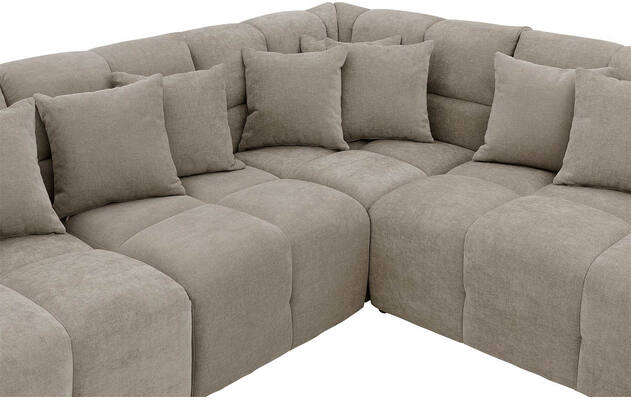 Goossens excellent hoekbank kubus bruin stof - 8252761-gespiegeld-06