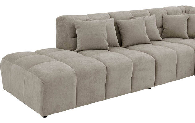 Goossens excellent hoekbank kubus bruin stof - 8252761-gespiegeld-07