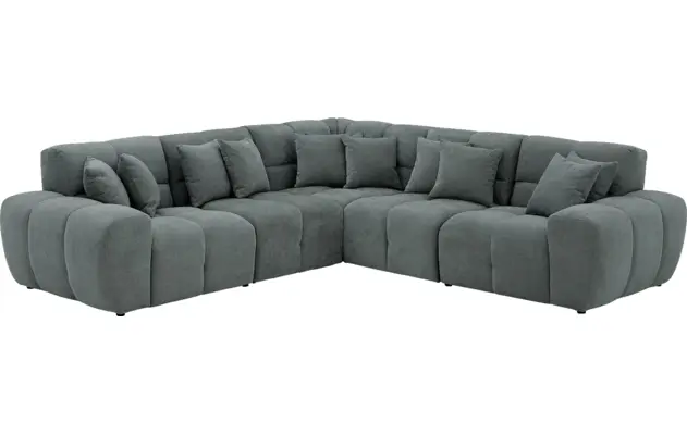 Goossens excellent hoekbank kubus groen stof - 8252766-goossens-excellent-kubus-bank-stof-groen-02