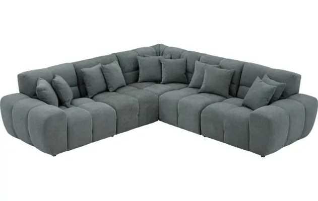 Goossens excellent hoekbank kubus groen stof - 8252766-goossens-excellent-kubus-bank-stof-groen-04