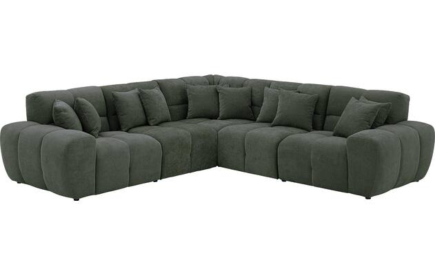 Goossens excellent hoekbank kubus groen stof - 8252768-goossens-excellent-kubus-bank-stof-groen-02
