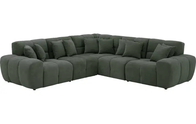 Goossens excellent hoekbank kubus groen stof - 8252768-goossens-excellent-kubus-bank-stof-groen-02