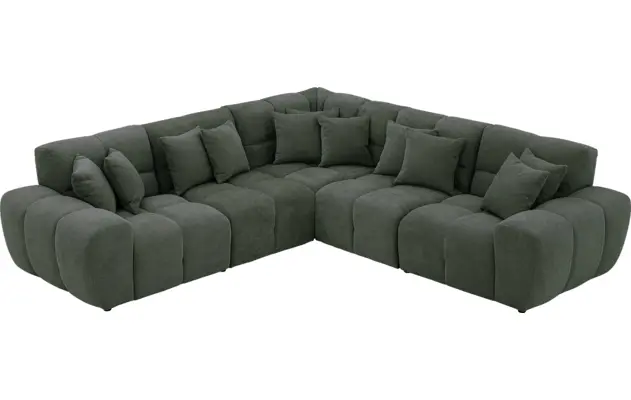 Goossens excellent hoekbank kubus groen stof - 8252768-goossens-excellent-kubus-bank-stof-groen-04