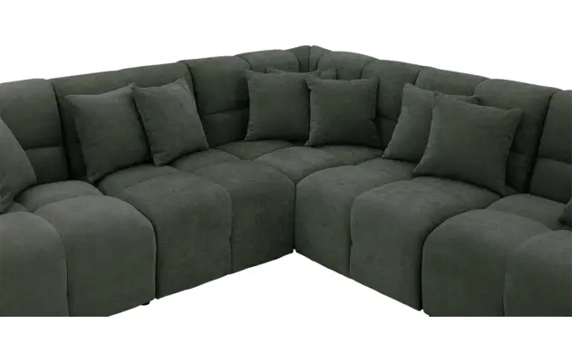 Goossens excellent hoekbank kubus groen stof - 8252768-goossens-excellent-kubus-bank-stof-groen-05