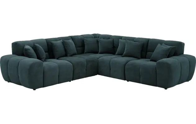 Goossens excellent hoekbank kubus groen stof - 8252769-goossens-excellent-kubus-bank-stof-groen-02