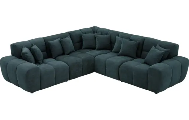 Goossens excellent hoekbank kubus groen stof - 8252769-goossens-excellent-kubus-bank-stof-groen-04