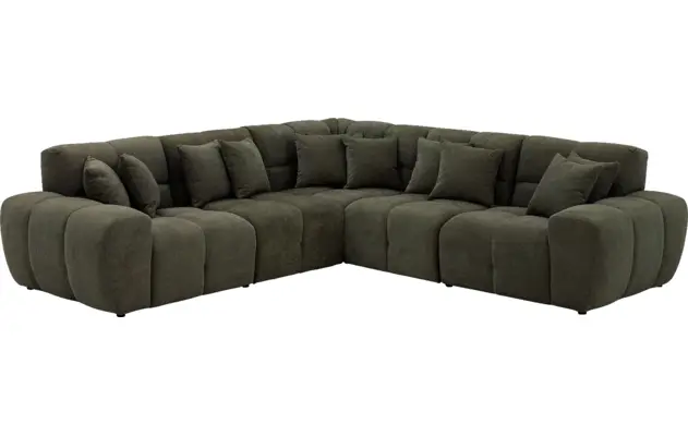 Goossens excellent hoekbank kubus groen stof - 8252770-goossens-excellent-kubus-bank-stof-groen-02