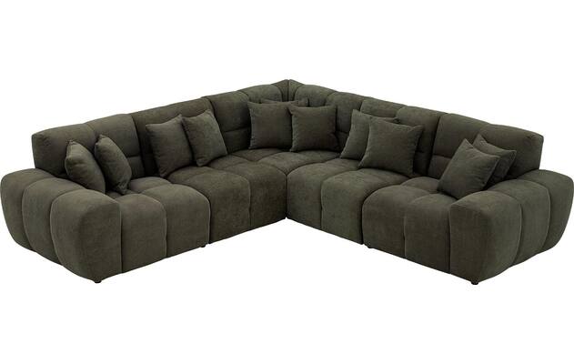 Goossens excellent hoekbank kubus groen stof - 8252770-goossens-excellent-kubus-bank-stof-groen-04