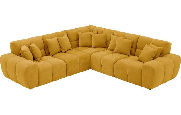 Goossens excellent hoekbank kubus geel stof - 8252772-goossens-excellent-kubus-bank-stof-geel-04