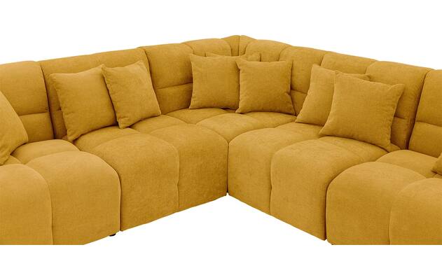 Goossens excellent hoekbank kubus geel stof - 8252772-goossens-excellent-kubus-bank-stof-geel-05
