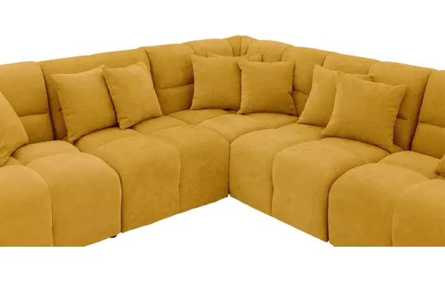 Goossens excellent hoekbank kubus geel stof - 8252772-goossens-excellent-kubus-bank-stof-geel-05
