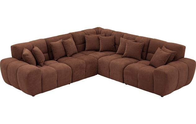 Goossens excellent hoekbank kubus bruin stof - 8252774-goossens-excellent-kubus-bank-stof-bruin-04