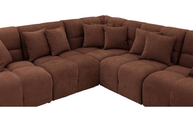 Goossens excellent hoekbank kubus bruin stof - 8252774-goossens-excellent-kubus-bank-stof-bruin-05