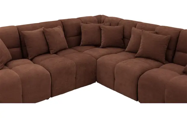 Goossens excellent hoekbank kubus bruin stof - 8252774-goossens-excellent-kubus-bank-stof-bruin-05