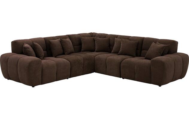 Goossens excellent hoekbank kubus bruin stof - 8252775-goossens-excellent-kubus-bank-stof-bruin-02