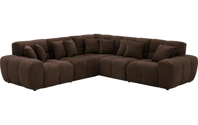 Goossens excellent hoekbank kubus bruin stof - 8252775-goossens-excellent-kubus-bank-stof-bruin-02