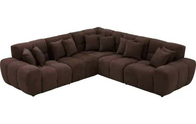 Goossens excellent hoekbank kubus bruin stof - 8252775-goossens-excellent-kubus-bank-stof-bruin-04