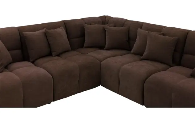 Goossens excellent hoekbank kubus bruin stof - 8252775-goossens-excellent-kubus-bank-stof-bruin-05