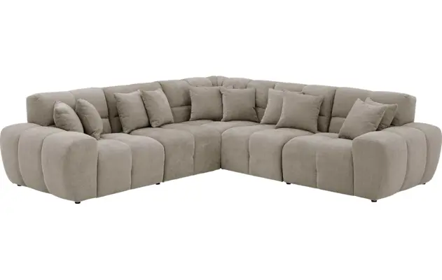 Goossens excellent hoekbank kubus bruin stof - 8252777-goossens-excellent-kubus-bank-stof-bruin-02
