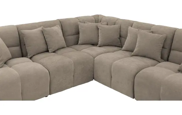 Goossens excellent hoekbank kubus bruin stof - 8252778-goossens-excellent-kubus-bank-stof-bruin-05